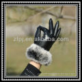 fur cuff luxury mink glove for lady in winter